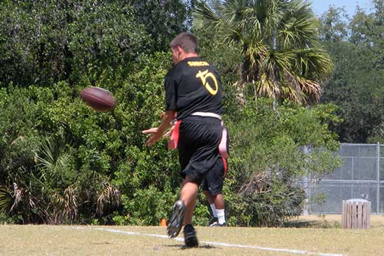 flag football catch
