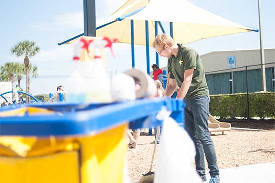 janitorial services at the park