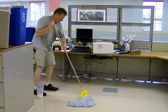 waxing the floor at the port charlotte va