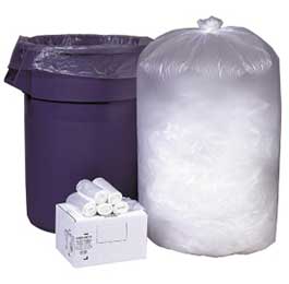 trash can and trash bag with bags